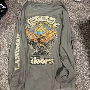 Urban Outfitters The Doors Long Sleeve Tshirt Dress